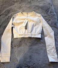 Women's Pink Soda Gym Top Size
