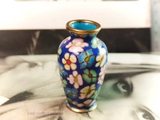 Miniature blue and pink floral