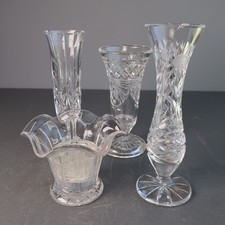 4  Glass Vases Bundle Various
