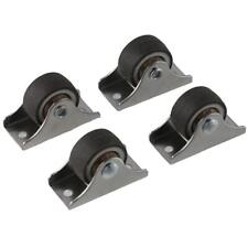 4Pcs 1'' Fixed Caster Wheels