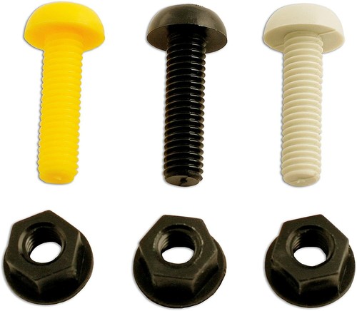 Plastic number plate - plastic, screws