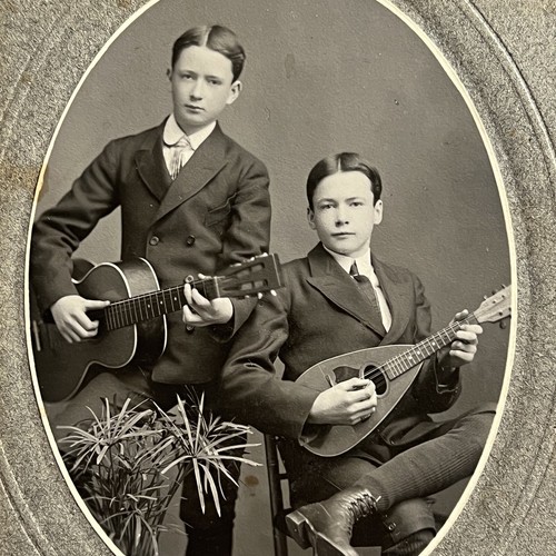 Antique cabinet card - cabinet,