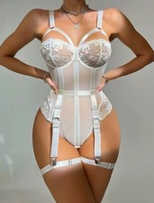 Sexy bodysuit suspender with