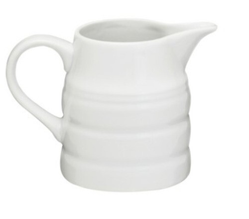 Churn jug white porcelain - jug,