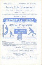 Oswestry Town v New Brighton (Cheshire County League) 1972/1973