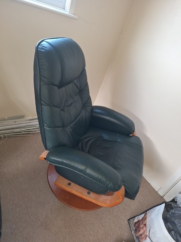 Leather swivel chair - leather,