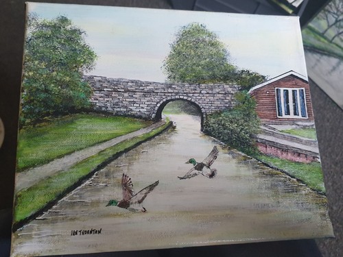 Acrylic painting canvas by - acrylic,