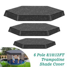 8/10/12FT Trampoline Cover TPE Trampoline Shade Cover Tent Cover for Playing New