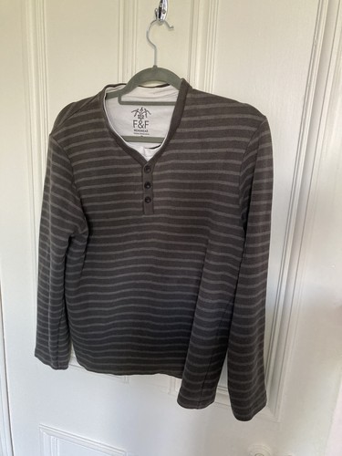 Tesco mens grey striped 2 - grey,