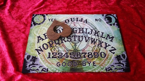 Wooden ouija board game - board, &
