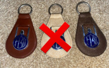 Vintage Retro 1960s Enamel Keyring Fire Brigade Union Trade Political Car Fob