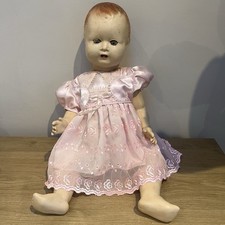 Vintage Sarold Hard Plastic Doll 1930’s  23.5” Needs TLC British Made