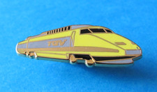 TGV Train Pin badges. Yellow & Grey. VGC. Metal & Enamel.