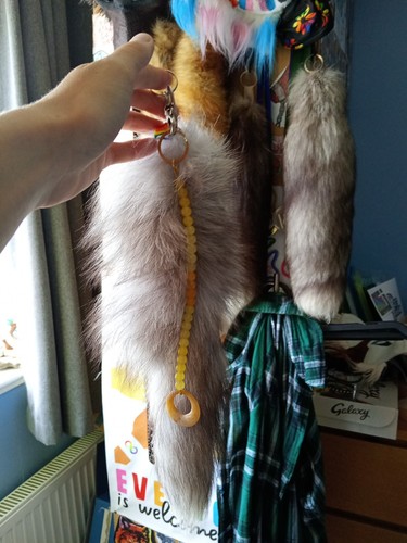 Indigo fox tail - fox,