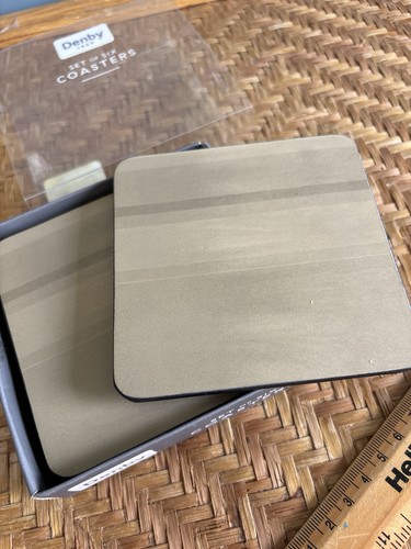 Denby coasters natural wood - denby,