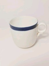 Vintage Sutherland Blue Striped White Bone China Cup - Made In England