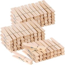 100 Wooden Clothes Pegs