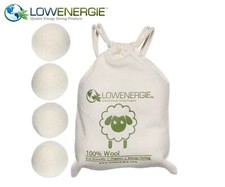 4 Wool Tumble Dryer Balls XL Fragrance Free Eco Friendly Dryer Clothes Softener