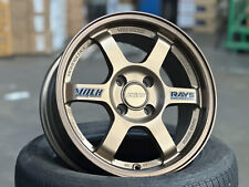 NEW 15x7J AOW TE37 BRONZE Flow Formed 4x100 (4 Wheels) HONDA TOYOTA MAZDA ACURA