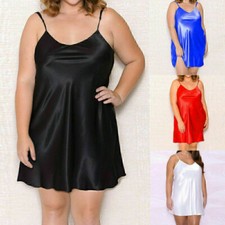 Plus Size Women Silk Satin