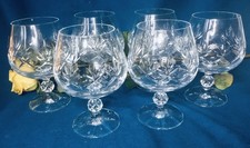 Handcut Crystal Bohemian Stemware 6 Piece Set brandy cognac gin snifter 250ml 