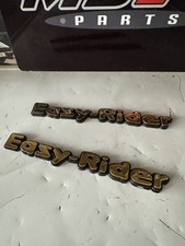 2 x EASYRIDER GOLD TANK BADGES