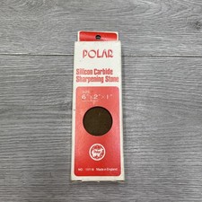 Vintage Polar Silicon Carbide Sharpening Stone Made in England Unused condition