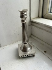 10inch White Metal Candle