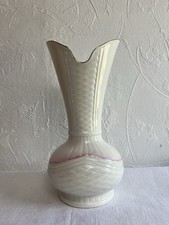 Rare Vintage Donegal China Vase, 22cm Tall Connemara Limited Edition, Pink Cream