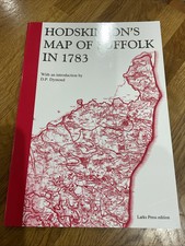 HODSKINSON’s Map Of SUFFOLK In 1783 - Larks Press Edition 2016 - Very Good