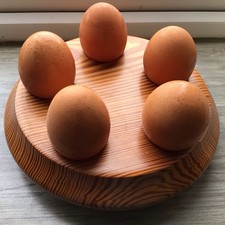 Egg Holder Organizer Rack Practical Wooden Portable Storage Tray for Tabletop