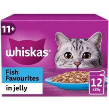 48 x 85g Whiskas 11+ Fish