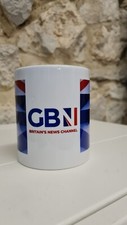 GBN Britain's News Channel flag Union graphic Cup Mug Great Britain GB News
