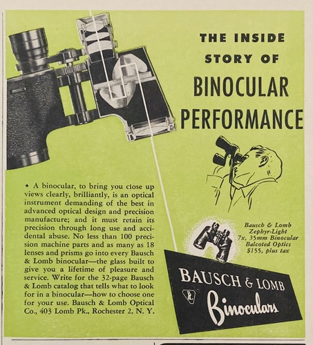 1950 bausch lomb - 1950, ad.(xh57)~bausch