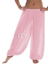 Pink Chiffon Harem Yoga Pant