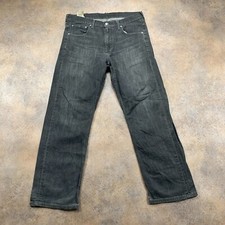 LEVI'S 569 Jeans Mens (33 Inch Waist) (30 Inch Leg) Relaxed Fit Grey