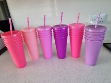 Blank 24oz Cold Cups & Lid & Straw best quality and perfect to personalise SALE