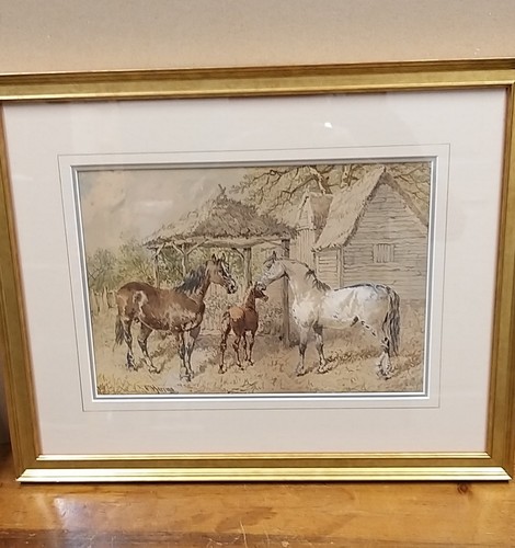 Antique original watercolour - antique,