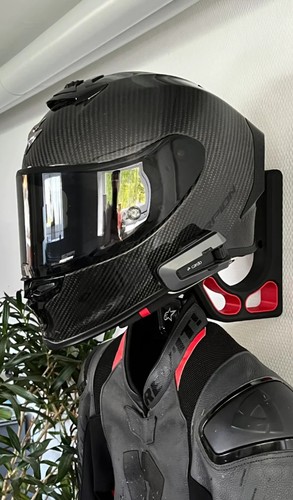 Motorcycle helmet holder with - motorcycle,