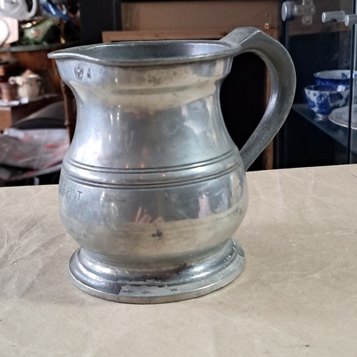 Vintage half pint pewter - vintage,