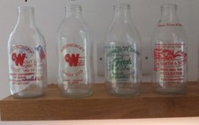 Vintage Advert Glass Milk