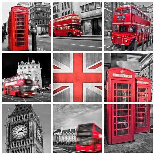 London red bus big ben - red,