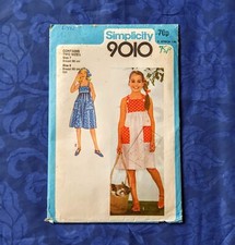 Simplicity Pattern 1979 - Girls sundress - sizes 7 & 8  - 9010 - Used + complete
