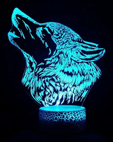 Wolf night light lamp - light,