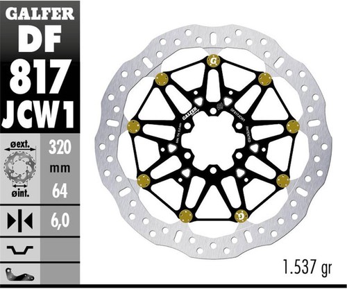 Galfer front brake disc wave - disc,