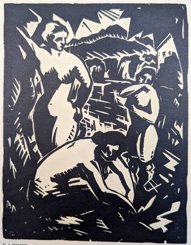 Original woodblock print - woodblock,