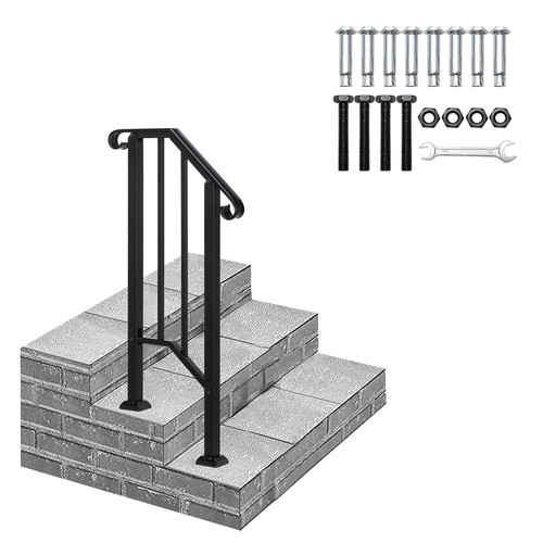 Iron step handrail - step, stair