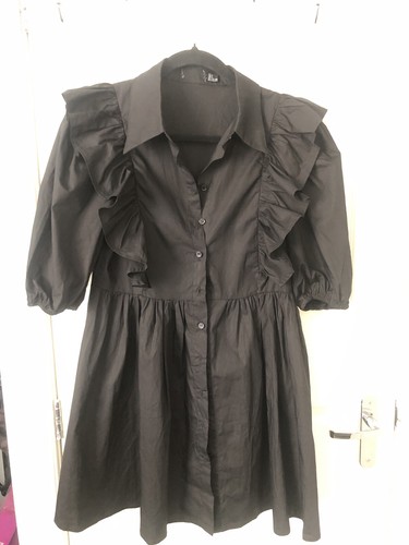Black dress fit flare style - black, &