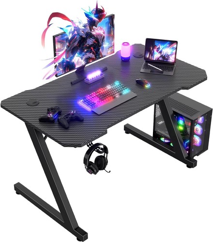 100x50cm gaming desk - desk,, carbon
