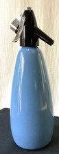 Vintage Wedgwood Blue BOC Sparklets Hostmaster Soda Syphon